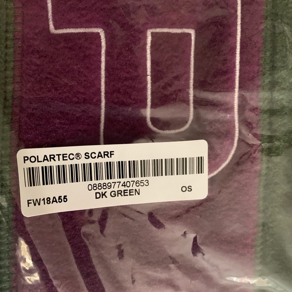 New Supreme Authentic Polartec Scarf FW18 NWT - Picture 8 of 8